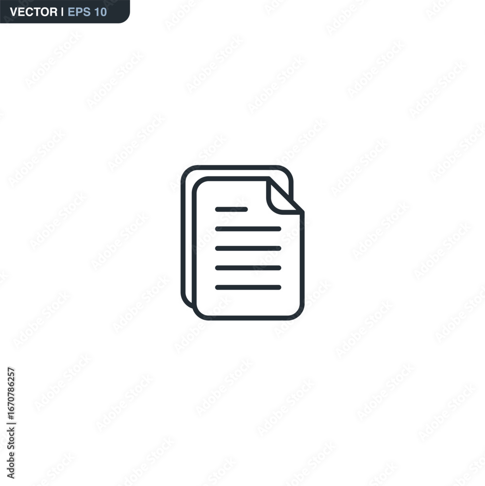 Poster file, linear style sign for mobile concept and web design