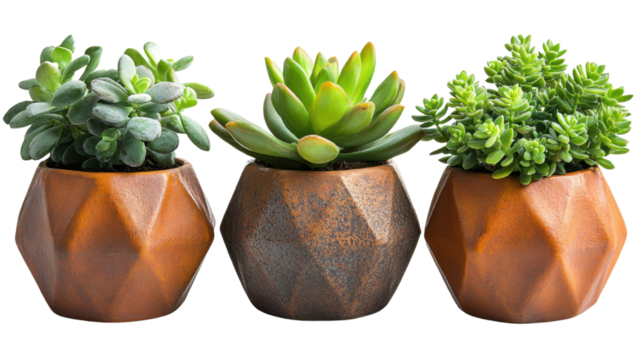 collection set of different mixed cactus isolated on transparent background
