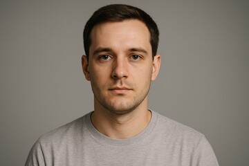 Fototapeta premium Neutral Expression - Caucasian Male Close-Up Portrait