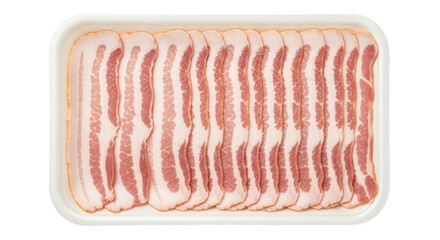 Isolated Bacon Slices