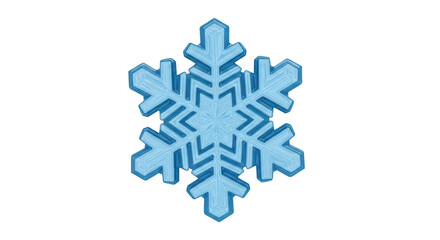 Isolated Blue Snowflake