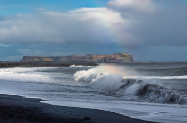 Vik volcanic beach