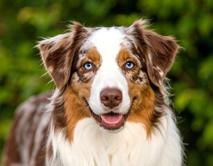 Portrait of a happy Australian Shepherd