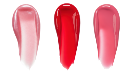 Isolated Lip Gloss Swatches