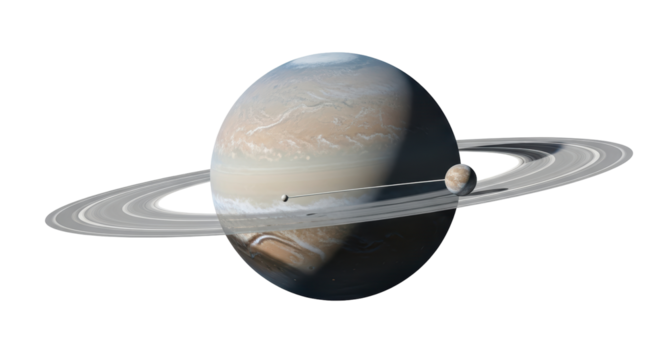 Isolated Planet Saturn - Powered by Adobe