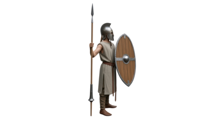 Isolated Ancient Warrior