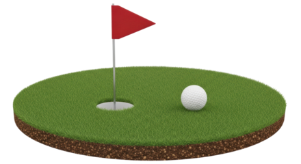 Isolated Golf Course Hole