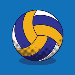 Fototapeta premium Neat detailed halftone Volleyball