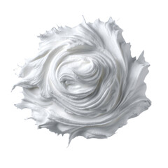 Whipped Cream Swirl A Textured Delight isolated on transparent background