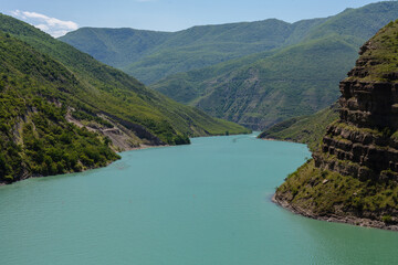Sulak Canyon Dagestan. Summer, mountain landscape.