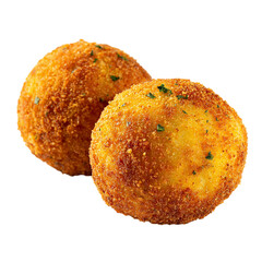 GoldenCrusted Arancini A Culinary Delight isolated on transparent background