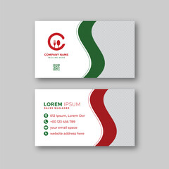 Food business card template