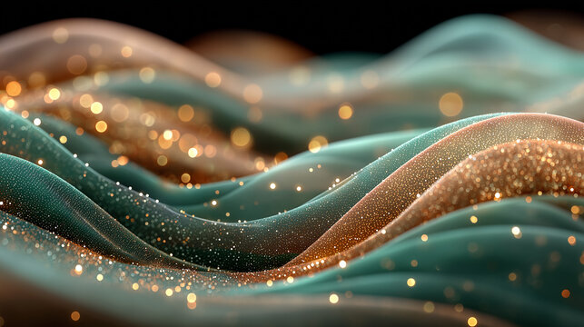 surreal abstract sculpture glowing with lavender violet haze and warm amber tones, ethereal glow with grain film texture