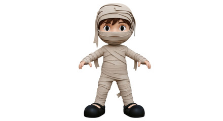 Isolated Cartoon Mummy