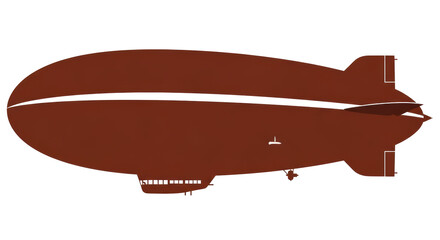 Isolated Brown Dirigible