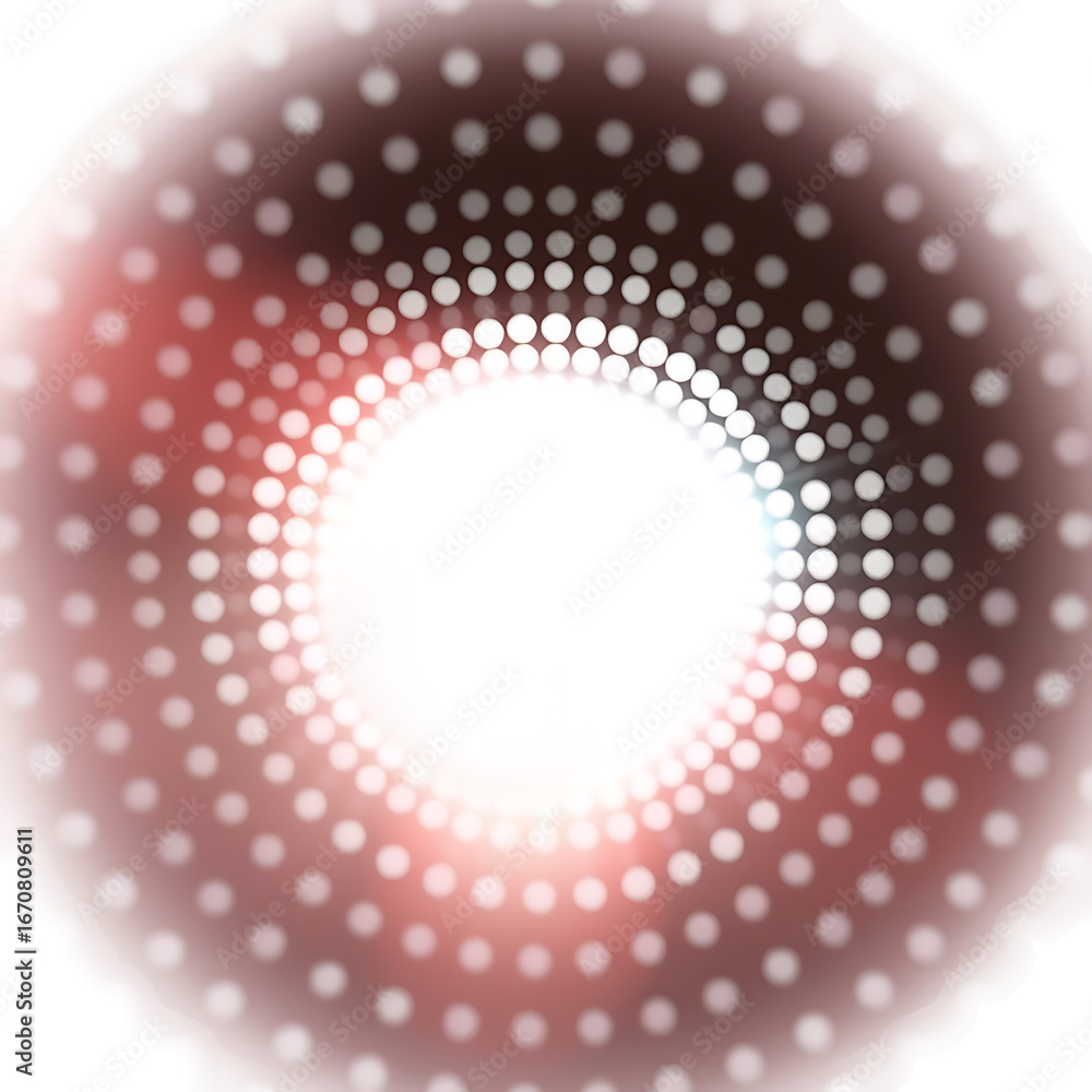 Poster halftone dots design isolated vector dotted gradient circle isolated on white background
