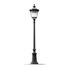 Fototapeta premium Street lamp isolated on a white transparent background
