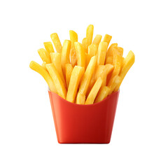 French Fries Icon &ndash; Fast Food Snack PNG on White Background