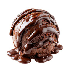 Chocolate Indulgence A Drizzled Delight isolated on transparent background