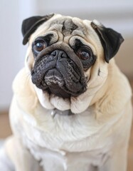 pug dog portrait