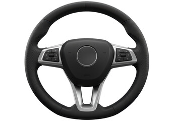Isolated car interior component steering wheel with multimedia system and control elements