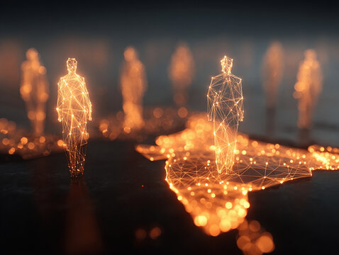 3D illustration of global leadership forum network (World Leaders Forum August 2025)