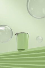 Green and eco-friendly product mockup