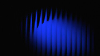 Abstract blue light burst against a dark background with vertical lines