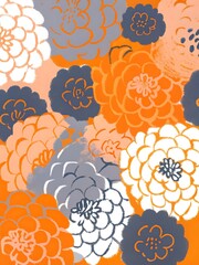 Usa, washington state, sammamish. dahlia grouping flower pattern and design..