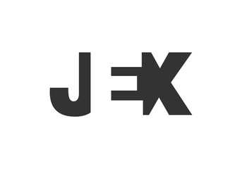 JEX logo design. Initial letter J E X bold font style for tech startups, consulting, corporate branding. Creative company name, headlines typography identity, trendy logotype.