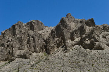 Geomorphic Scenery Desert in Xinjiang, China