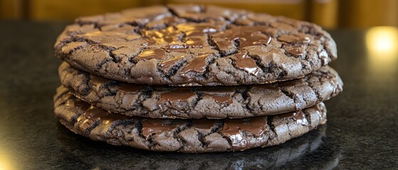 Delicious Triple Stack Chocolate Chunk Cookies
