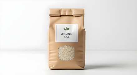 Discover pure, natural organic rice in eco-friendly packaging, perfect for healthy meals
