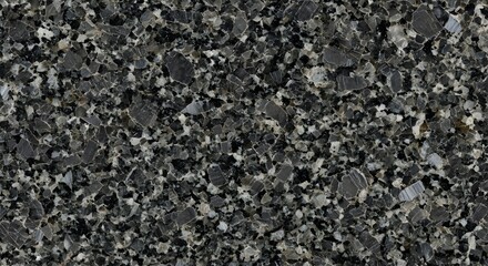 Stunning dark speckled granite texture providing a sophisticated, natural backdrop for design.