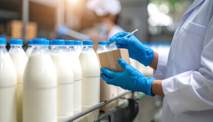 Milk Factory Quality Control.