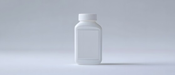 Blank White Plastic Bottle Mockup Product Packaging Design