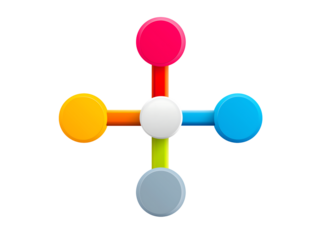 Colorful Circular Flowchart Infographic Template for Business Presentations