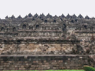 Borobudur is a 9th-century Mahayana Buddhist Temple in Magelang, Central Java, Indonesia