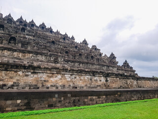 Borobudur is a 9th-century Mahayana Buddhist Temple in Magelang, Central Java, Indonesia