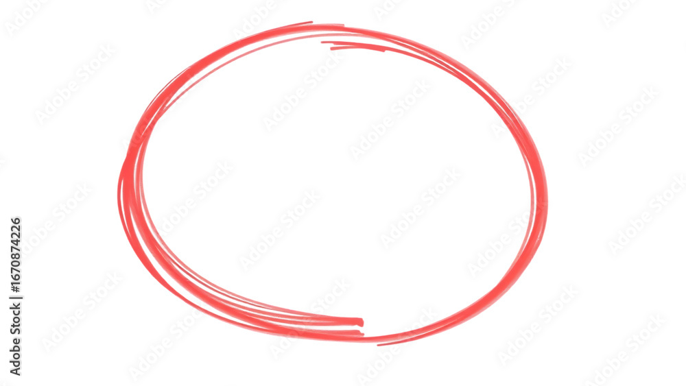 Aufkleber red highlighter circle transparent red highlighter circle on transparent background red hand drawn c