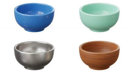 Colorful small bowls for condiments