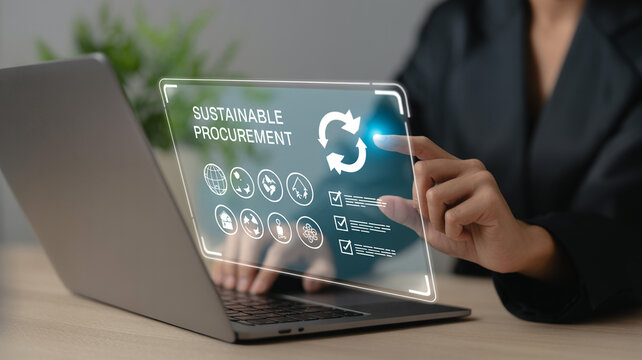 Sustainable procurement software for business management and supply chain optimization tools