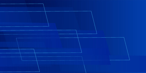 dark blue background with abstract square shape, dynamic and sport banner concept modern vector.