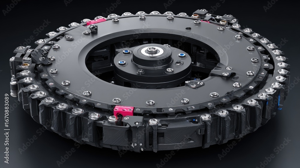 Poster high-precision mechanical component featuring intricate design and advanced engineering for industri
