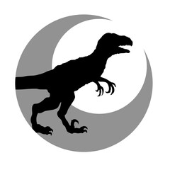 Velociraptor T-Rex Tyrannosaurus Dinosaur Dino Raptor Logo