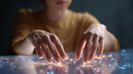 Interactive hands and floating virtual elements for enhanced experiences