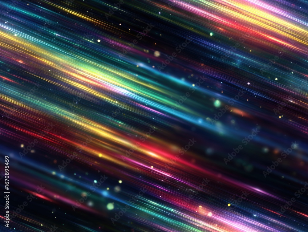 Poster abstract colorful light streaks background with motion effect for modern design and technology