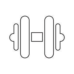 Obraz premium Fitness Dumbbell Outline