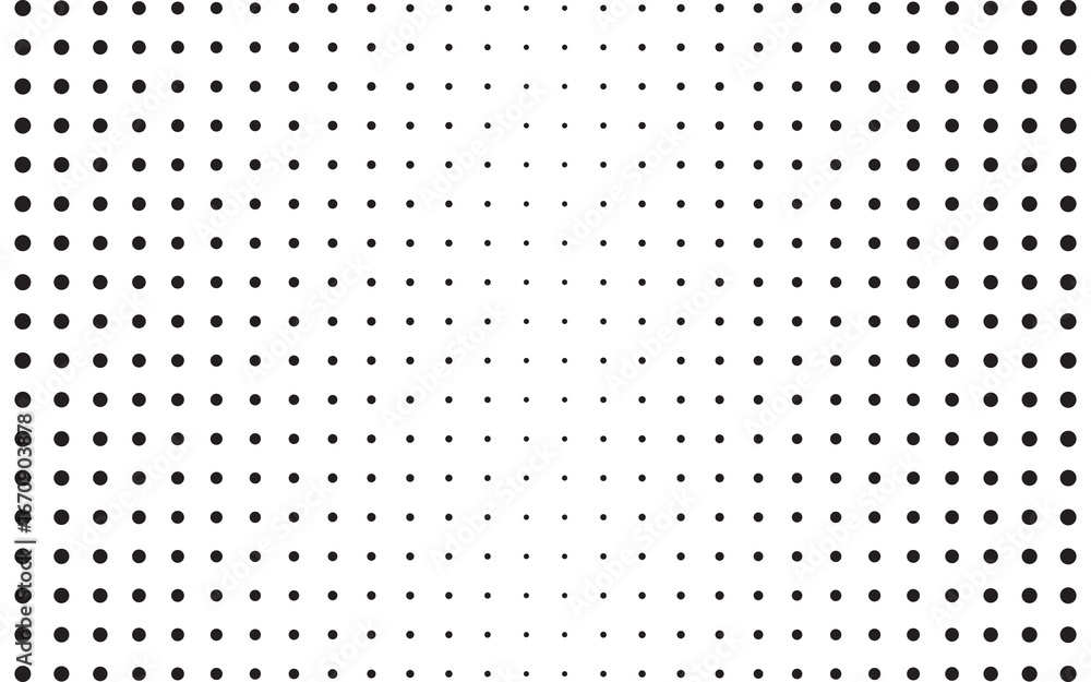 Poster symmetrical halftone dots background. vector background with a symmetrical halftone dots pattern. si