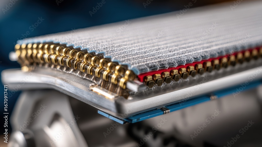 Aufkleber focused view on the reworkable thermal binding units spine heating element in sharp detail with the 